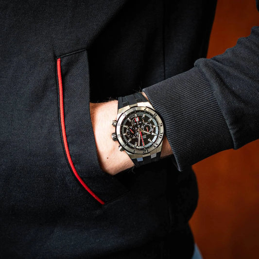 MONTRE POUR HOMME FESTINA CHRONO BIKE NOIRE AVEC BRACELET EN CAOUTCHOUC F20671/6