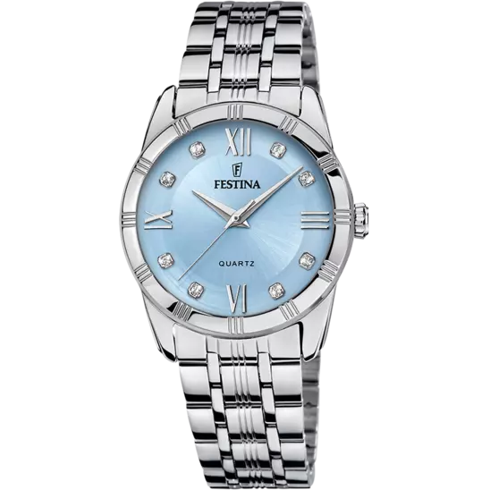 MONTRE FESTINA F16940/E BLEU, BRACELET EN ACIER INOXYDABLE 316L, FEMME