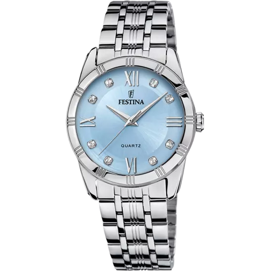 MONTRE FESTINA F16940/E BLEU, BRACELET EN ACIER INOXYDABLE 316L, FEMME
