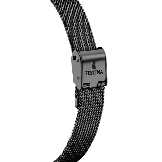 MONTRE FESTINA F20496/2 NOIR, BRACELET ACIER INOXYDABLE, FEMME