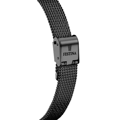 MONTRE FESTINA F20496/2 NOIR, BRACELET ACIER INOXYDABLE, FEMME
