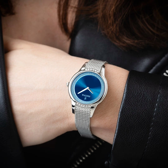 MONTRE FESTINA F20494/2 BLEU, BRACELET ACIER INOXYDABLE, FEMME