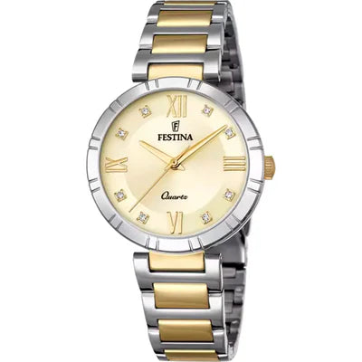MONTRE FESTINA F16937/B DORE, BRACELET ACIER INOXYDABLE, FEMME