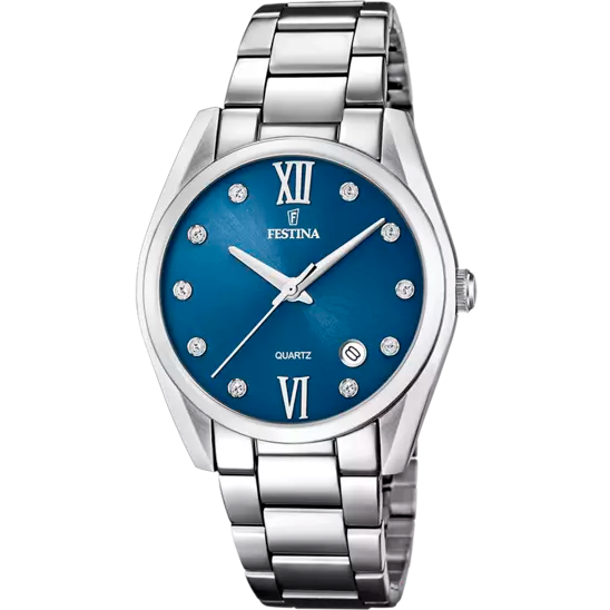 MONTRE FESTINA F16790/C BLEU, BRACELET ACIER INOXYDABLE, FEMME