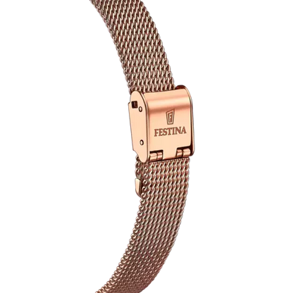 MONTRE FESTINA F20496/1 ROUGE, BRACELET ACIER INOXYDABLE, FEMME