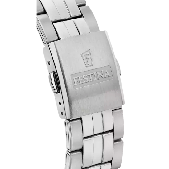 MONTRE FESTINA F20425/2 BLEU, BRACELET ACIER INOXYDABLE, HOMME