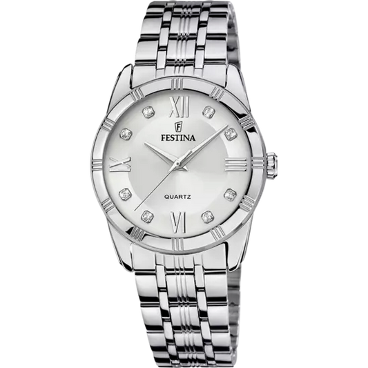 MONTRE FESTINA F16940/A GRIS, BRACELET ACIER INOXYDABLE, FEMME