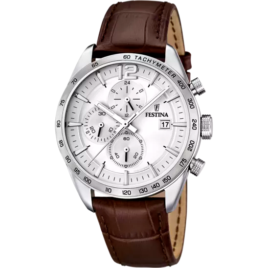 MONTRE FESTINA F16760/1 GRIS, BRACELET CUIR, HOMME