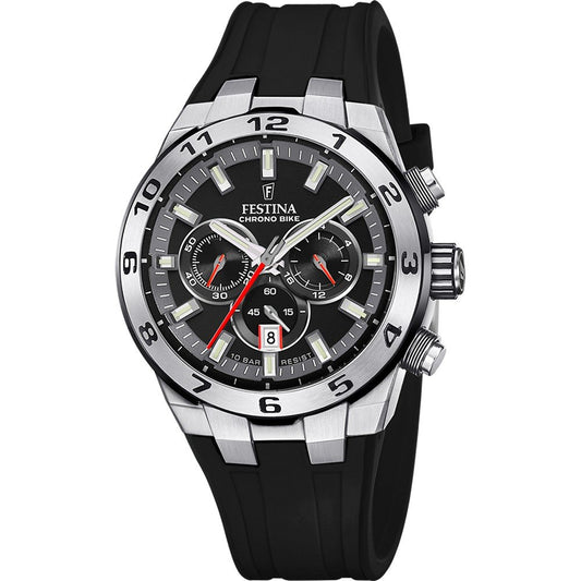 MONTRE POUR HOMME FESTINA CHRONO BIKE NOIRE AVEC BRACELET EN CAOUTCHOUC F20671/6