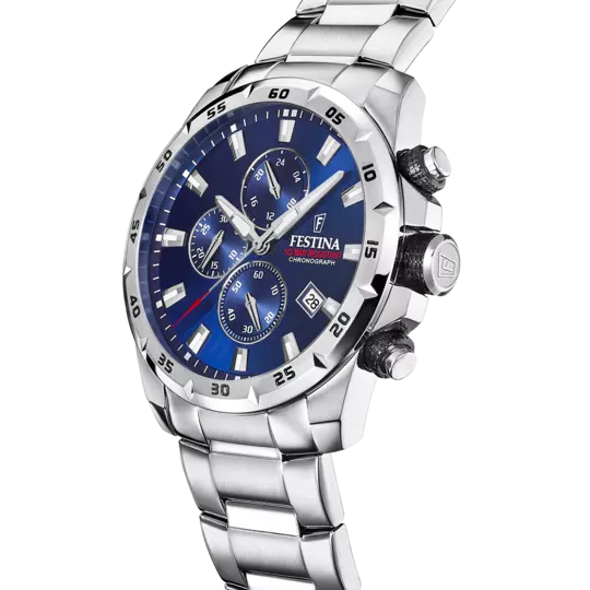 MONTRE FESTINA F20463/2 BLEU, BRACELET ACIER INOXYDABLE, HOMME