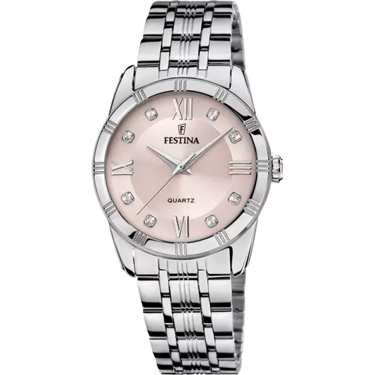 MONTRE FESTINA F16940/C ROSE, BRACELET ACIER INOXYDABLE, FEMME