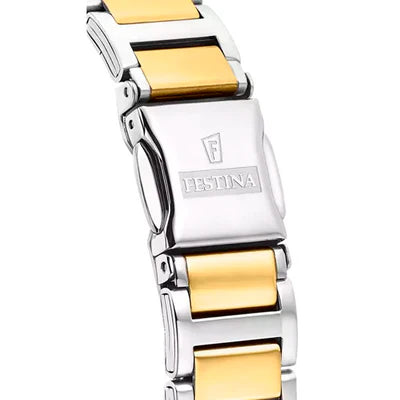 MONTRE FESTINA F16937/B DORE, BRACELET ACIER INOXYDABLE, FEMME