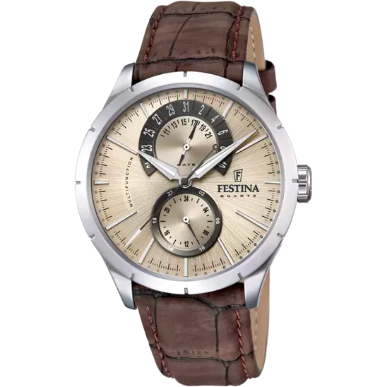 MONTRE FESTINA F16573/9 IVORY, BRACELET CUIR, HOMME