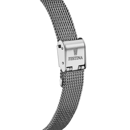 MONTRE FESTINA F20494/2 BLEU, BRACELET ACIER INOXYDABLE, FEMME