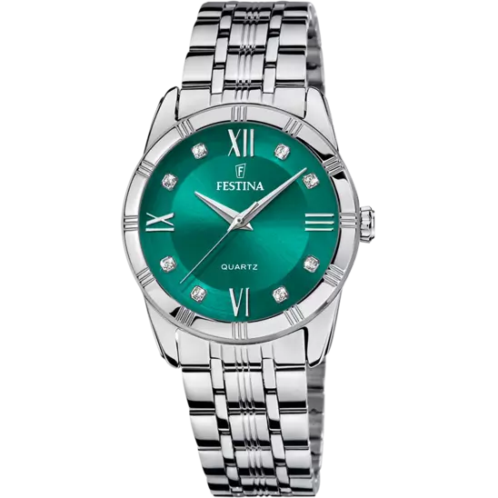 MONTRE FESTINA F16940/F VERT, BRACELET EN ACIER INOXYDABLE 316L, FEMME